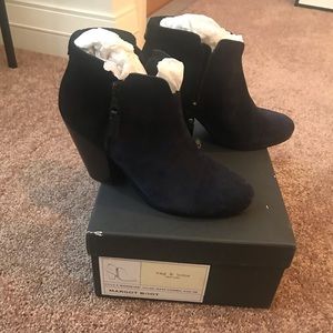 Rag & Bone Margot boots navy suede combo size 38